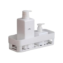 Banyo Duvar Askılı Pratik Plastik Raf - Su Geçirmez Ve Yapışkanlı Diğer Diğer