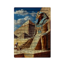 Ghostbastır Design Mısır Piramitler 99 Parça Ayaklı Puzzle Dekoratif Çocuk Yapbozu 005