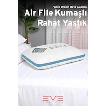 Air File Kumaşlı Visco Dream Hava Alabilen Ortopedik Yastık Beyaz