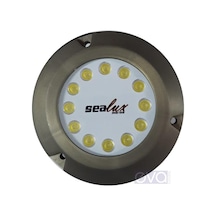 Sealux Sualtı Aydınlatma Lamba 12 Led Beyaz 12V/24V-30W Tekne Beyaz