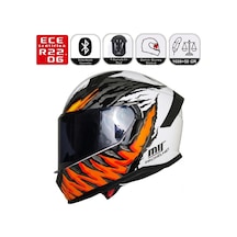 M910 İnsct Motosiklet Kaskı Spoiler Mod Güneş Vizörlü Full Face Kask Çok Renkli