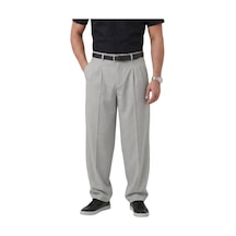 Deep Sea Deepsea Gri Baggy Fit Pileli Kumaş Pantolon Likralı, Beli Lastikli Rahat Kesim Erkek Pantolon 2600920