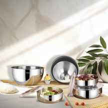 Mixkeep 9 Parça Paslanmaz Çelik Karıştırma Kabı & Çelik Saklama Kabı Diğer