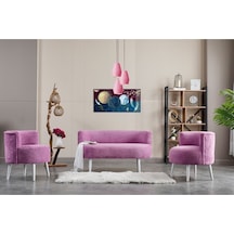 Azra Mobilya Sydney Çay Seti Koltuk Takımı - Cafe, Ofis, Balkon, Kafe, Bahçe, Ofis, Salon Mobilyası Mor