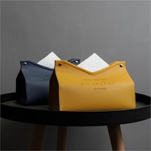 Yeşil 19cm-deri Doku Kutusu Araba Doku Konteyner Masaüstü Peçete Doku Tutucu Kasa Saklama Kutusu Ev Oturma Odası Dekorasyon Saklama Kutusu