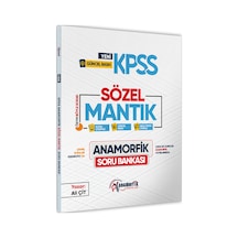 2026 KPSS Anamorfik Sözel Mantık Soru Bankası Yeni Müfredat
