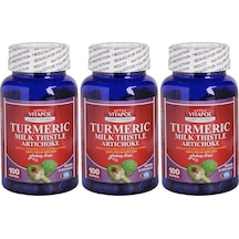 Vitapol Turmeric Milk Thistle Artichoke 3x100 Kapsül