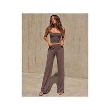 Gael Sunday Mocha Askılı Body Üst + Pantolon Kadın İkili Casual Eşofman Takımı Mocha Kahve Mocha Kahve