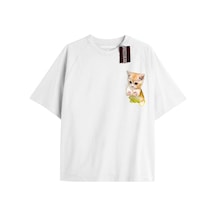 Startmore Active Baskılı Oversize Kalıp Unisex T-shirt Beyaz