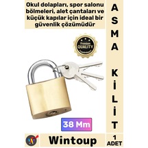 Kilit Çelik Gövde Güvenlik Kilidi Dayanıklı Koruma Emniyetli Sağlam Mekanizma Sarı Asma Kilit 38 Mm Çok Renkli