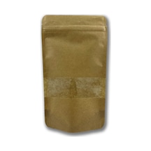 Pencereli Kilitli Kraft Doypack 13x22.5 250gr 100 Adet
