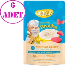 Moochie Tahılsız Parça Ton Balığı Torik Kedi Çorbası 6 x 40 G