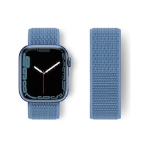 Watch 42mm Hasırlı Cırtcırtlı Kordon - Mavi İtdark9772