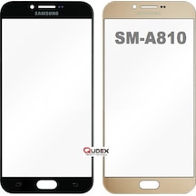 Samsung Uyumlu A8 2016 A810 Dokunmatik Okalı Ön Cam Lens  Kalite