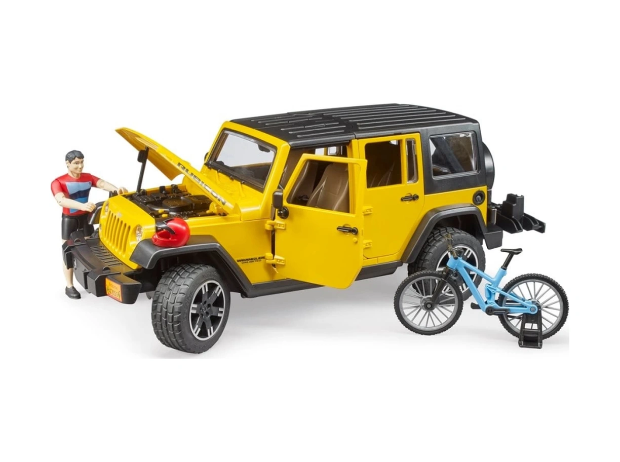 Jeep W. Rubicon & Bisiklet Ve Sürücüsü Sarı
