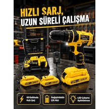 Lb Ev Ve Atölye İçin 12v Akülü Matkap Plastik Mandren Ve Metal Şanzıman