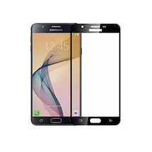 Samsung Galaxy J7 Prime Kırılmaz Cam Koruyucu Tam Kaplayan Muzy Siyah