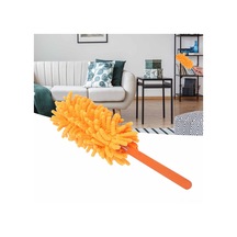 Dofolink Turuncu 72cm Çekilebilir Süpürge, Paslanmaz Çelik Saplı, Yenilebilir Chenille Mikrofiber, Zirve-duvara Temizlik, Kolay Yıkanabilir Diğer