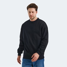Slazenger VADIK Oversize Erkek  Siyah Sweatshirt