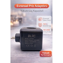 Blic Ftr-09 Akım Korumalı Çoklu Priz 4000w 16a Usb Ve Type-c Hızlı Şarj Özellikli Çoklayıcı Priz Diğer