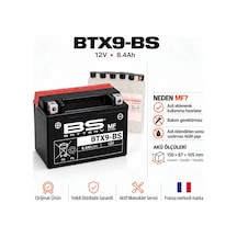 Bs Batery Ktm Duke 125 2017-2023 Btx9-bs Akü