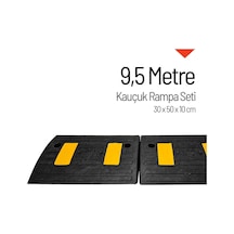 Kauçuk Rampa, Otopark Rampası, Kaldırım Rampası 30 X 50 X 10 Cm 9,5 Metre-3921