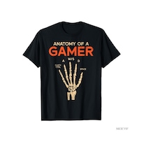 Flood Of Style Bir Oyuncunun Anatomisi İskelet El Komik Erkek Çocuk T-shirt Erkekler Kadınlar Için % 100% Pa Siyah