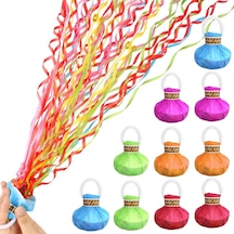 30 Şeritli Renkli Elle Atılan Konfeti 5 Metre Uzayan Şerit Konfeti 1 Adet 100CM-36W - 220V Standart