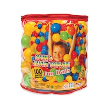 Oyuncak Oyun ve Havuz Topu 7 Cm 100 Adet Pvc Torbada.