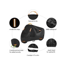 Suntek 210D Motosiklet Örtüsü Rüzgar Geçirmez Tokalar Koruyucu M