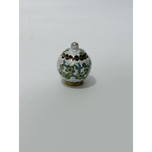 Antika Cloisonne Minyatür Kavanoz 4,3x3,5cm 125