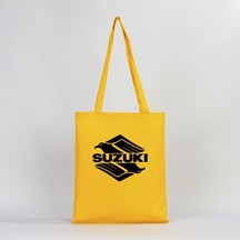 Suzuki Intruder Sarı Gabardin Bez Çanta