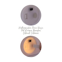 12 Adet Led Mum Tealight Mini Dumansız Pilli Alevli Dekoratif Yapay Mum Işıldak Beyaz 1036-2 3 Renk