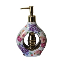 Porselen 500ml Sıvı Sabunluk Çiçekli K283