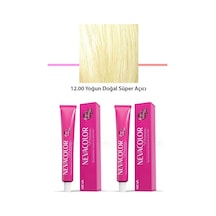 Hubrendy Tedarik 2 Li Set Premium 12.00 Yoğun Doğal Süper Açıcı - Kalıcı Krem Saç Boyası 2 X 50 G Tü