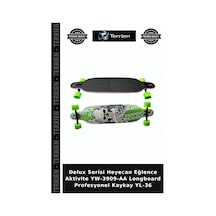 Delux Serisi Heyecan Eğlence Aktivite Yw-3909-aa Longboard Profesyonel Kaykay Yl-36 Çok Renkli