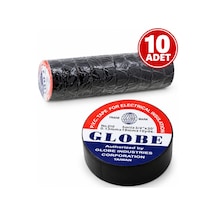 Elektrik Bandı Siyah 10 Lu Paket Pvc İzolasyon Bandı 19 Mm 10 Adet