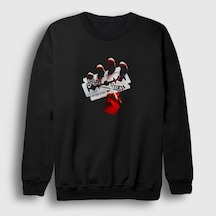 Presmono Unisex Steel Judas Priest Sweatshirt Siyah