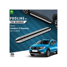 S-dizayn Dacia Sandero 2 Stepway Oem Still Pro V1 Aluminyum Yan Basamak 173 Cm 2013-2020 A+ Kalite