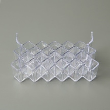Living 22 Bölmeli Rujluk Organizer - Şeffaf - 22x8x14 Cm Çok Renkli