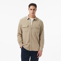 Nautica Erkek Bej Classic Fit Gömlek Düz W57437t Bej
