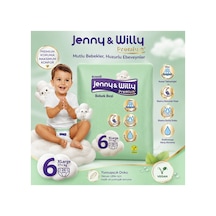 Jenny & Willy Premium Bebek Bezi 6 Numara Xlarge 17+ Kg 26 Adet Kremli Doku, Ekstra Emici Ve Sızdırmaz Koruma