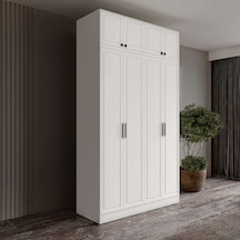 Milas 4 Kapaklı Komple Mdf Yüklüklü Gardırop