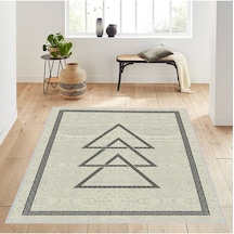 Eliana Home Baskılı, Yıkanabilir Kaymaz Taban Salon Halısı Eli0180-sd1065 Krem