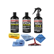 Mertox Oto Temizlik ve Bakım Seti Oto Şampuanı+ince Pasta+cila