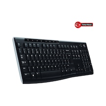 Logıtech K270, Siyah, 920-003761, Kablosuz, Türkçe Q, Multimedya Klavye 12934554