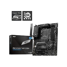 Msı Pro B760-p Wıfı Ddr4 4000mhz 1xhdmı 1xdp 2xm.2 Usb 3.2 Atx 1700p 12. / 13. Ve 14. Nesil İşlemci Uyumlu