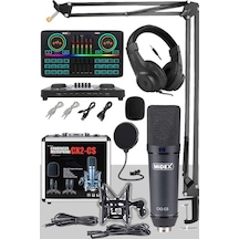 Stüdyo Ekipmanları Private Paket-5 Cx2 Mikrofon Vs22 Ses Kartı Stüdyo Kayıt Seti