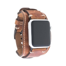 Bouletta Watch Uyumlu Deri Kordon 42-44-45Mm Cuff V18 Pulsa