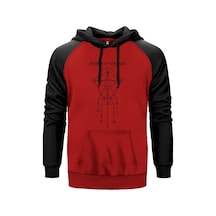 Born Of Osiris Limited Edition Kırmızı Renk Reglan Kol Sweatshirt Kırmızı